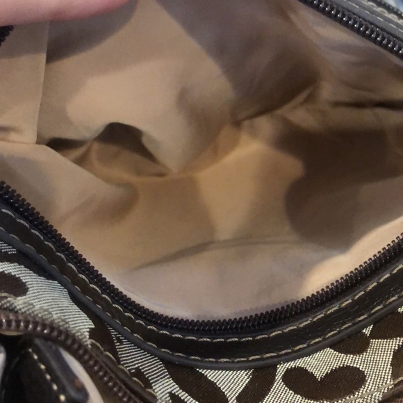 NINE WEST Leopard Camo Crossbody Shoulder Bag Exterior Pockets Top Zipper Close - Picture 12 of 14